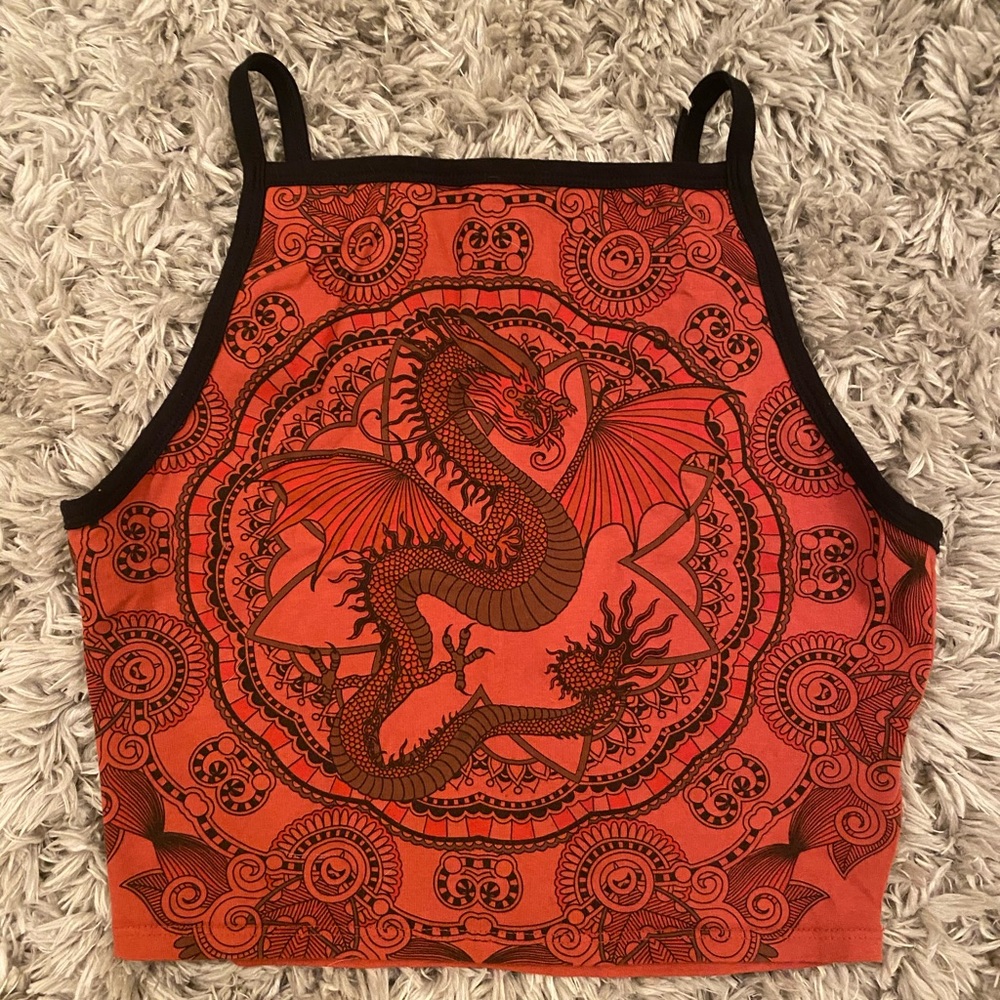 Truly Madly Deeply dragon crop top